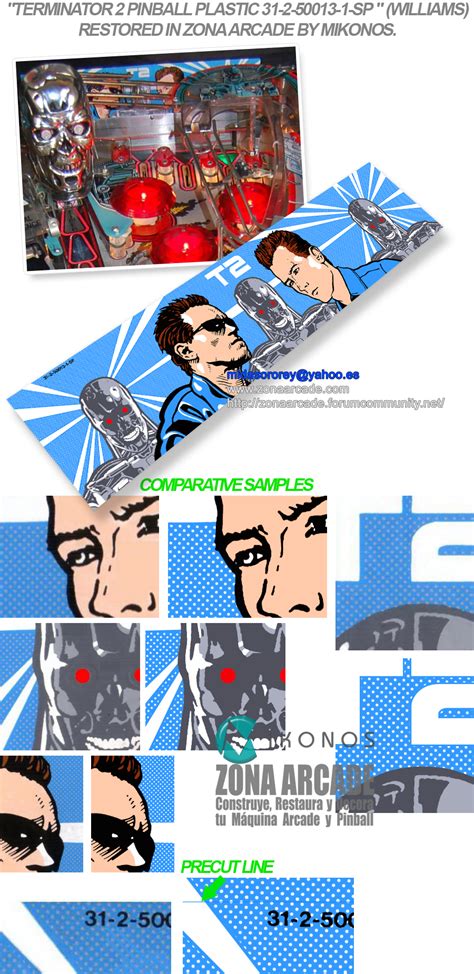 Image result for Terminator 2 Pinball Plastic Kit