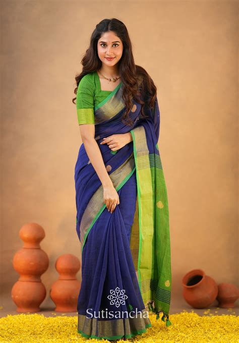 Sutisancha Woven Heritage Handloom Cotton Saree