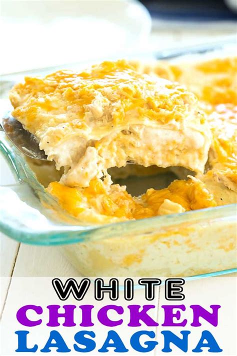 White Chicken Lasagna Recipe   Kitchen Gidget