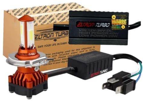 Front LED Headlight Bulb with Cooling Fan - Eltron Turbo