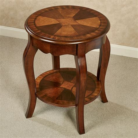 Traditional Round Side Tables at Shelley Siegel blog