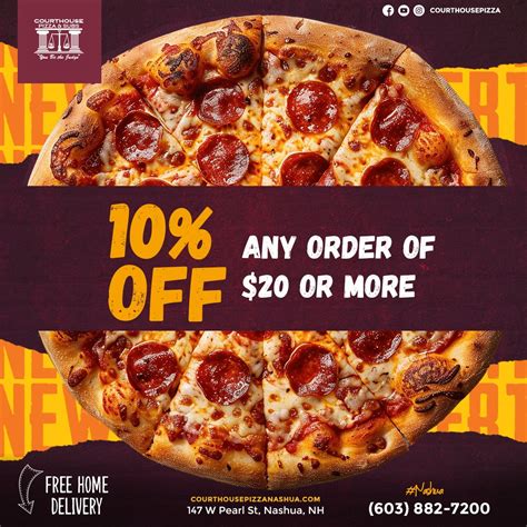 Order Authentic Pizza Online - Courthouse Pizza | Nashua, NH