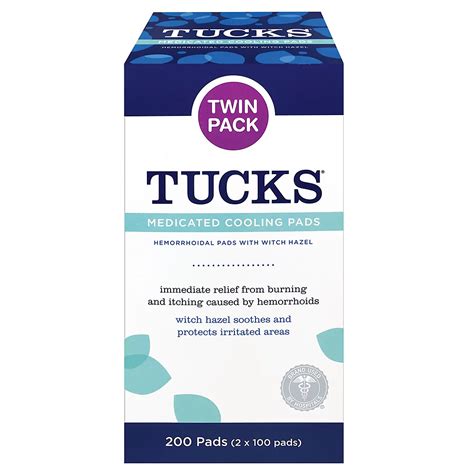 Tucks Medicated Cool Pads, 200 ct. | BJ's Wholesale Club
