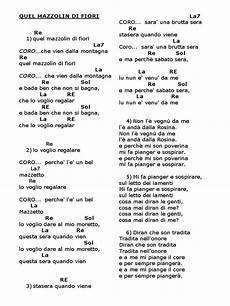 quel mazzolin di fiori accordi canzoni popolari con accordi quel mazzolin di fiori accordi canzoni popolari con accordi