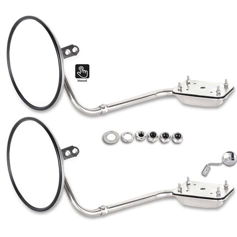 A Pair of Mirrors : ECCPP Hood Mount Convex Mirrors A Pair of Chrome ...