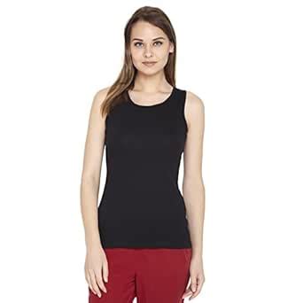 Amari West Black Solid Top : Amazon.in: Clothing & Accessories