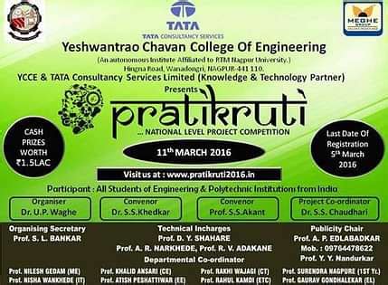 Yeshwantrao Chavan College of Engineering to host Pratikruti 2016 ...