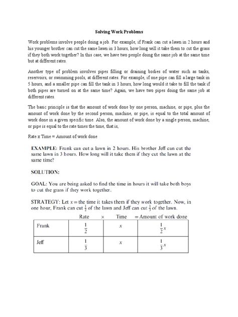 Image result for Partial Work Problems