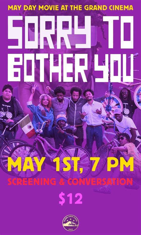 May Day Movie: Sorry to Bother You , The Grand Cinema, Tacoma, 1 May ...