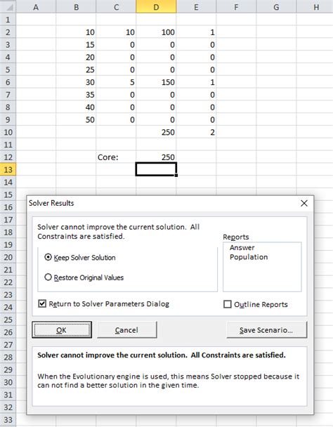 Image result for Identify Numbers in Sum Using Excel Solver