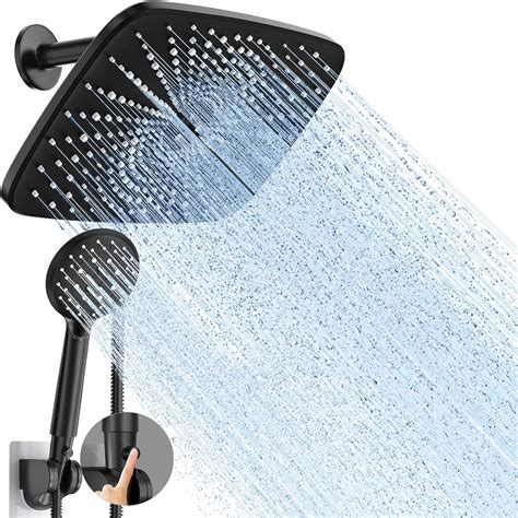 Veken 11.8 Inch High Pressure Rain Shower Head -Shower Heads with 5 ...