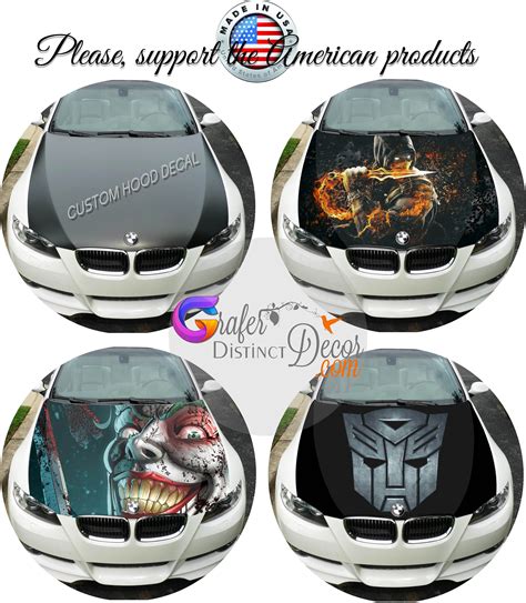 Car Hood Vinyl Wrap Graphics Vinyl Car Hood Wrap Full Color Graphics