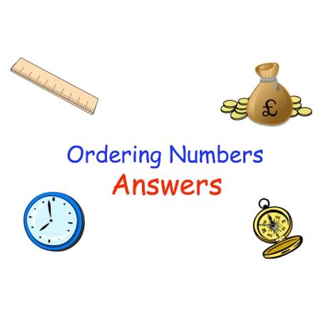 Image result for Ordering Numbers Examples