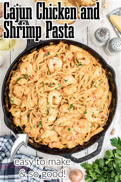 Creamy Alfredo Cajun Shrimp and Chicken Pasta - Bowl Me Over