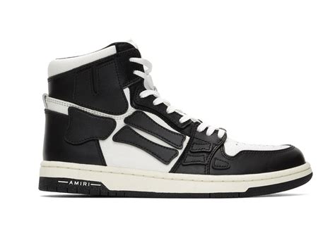 AMIRI SKEL TOP HI BLACK WHITE – Krazy Kikx