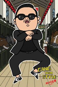 PSY - Gangnam Style - Bravado Paper Print - Music posters in India ...