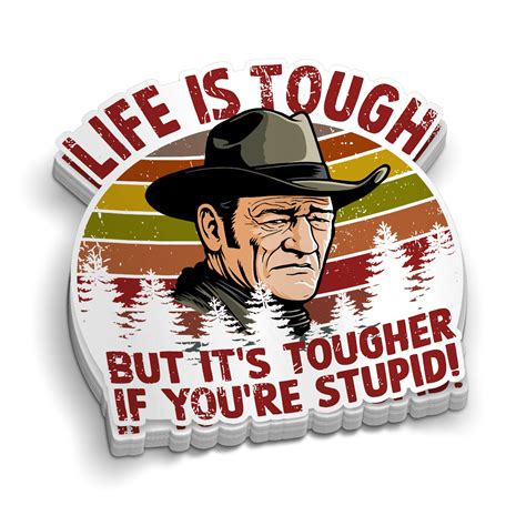 Life Is Tough Hard Hat Decal – Armed American Supply