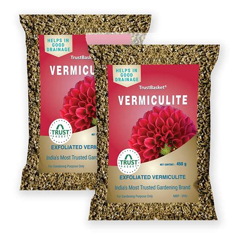 TrustBasket Vermiculite (Set of 2) 450 Grams for Gardening and ...