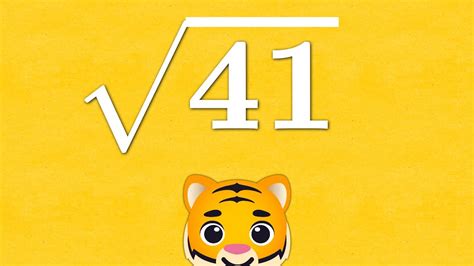 Square Root 41 - YouTube