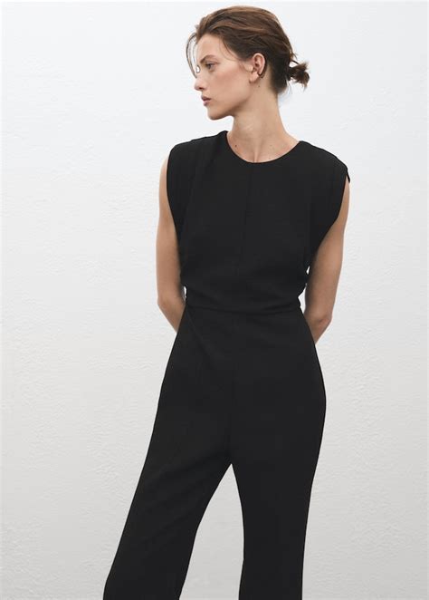 Ruched long jumpsuit - Women | MANGO USA