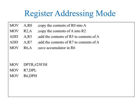 Image result for Addressing Modes of 8051 Microcontroller