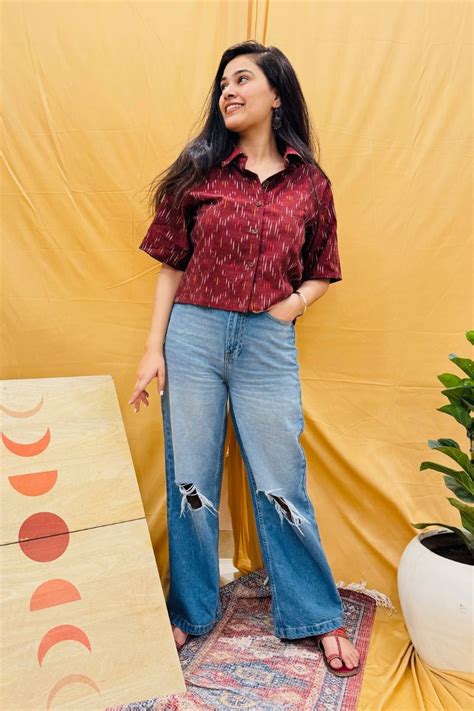 Wine Ikat Shirt – Bohemian Dream