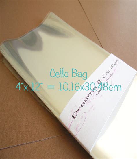 25 Clear Cello Bags 4x12" -transparent Cello Bags -food Safe Cello Bags ...