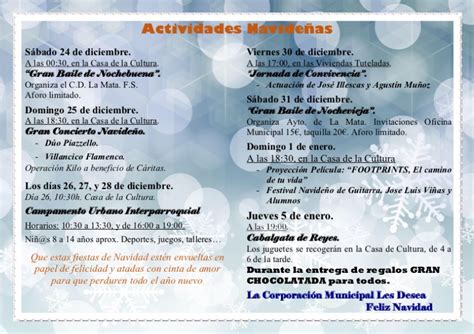 ACTIVIDADES NAVIDEÑAS