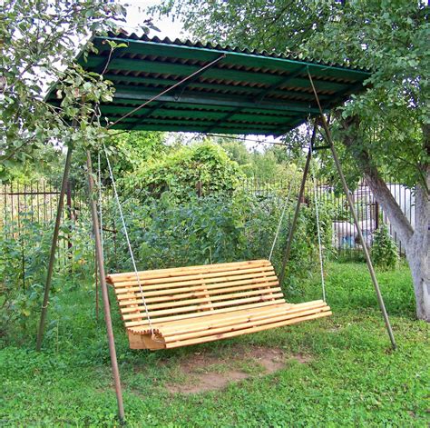 Как построить качели на даче: Как сделать качели: 70 идей с фото ...