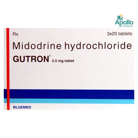 Gutron 2.5 Tablet 20's Price, Uses, Side Effects, Composition - Apollo ...