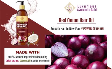 Buy Luxurious Ayurvedic Gold Intense Hair Growth Red Onion Oil, 200 ml ...