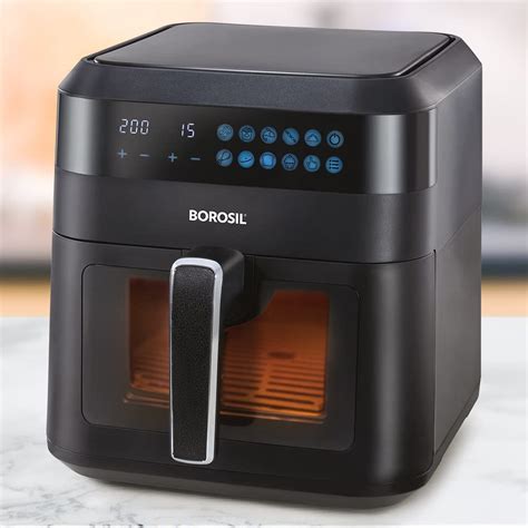 Borosil Digital Air Fryer 4.7 L Capacity with Digital Display | 10 Menu ...