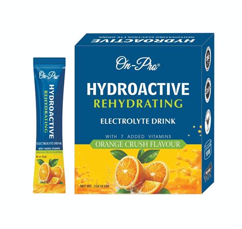 ON-PRO HYDROACTIVE REHYDRATING ELECTROLYTE DRINK ORANGE CRUSH FALVOUR ...