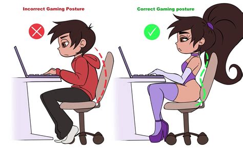 Image result for Gamer Posture vs Normal