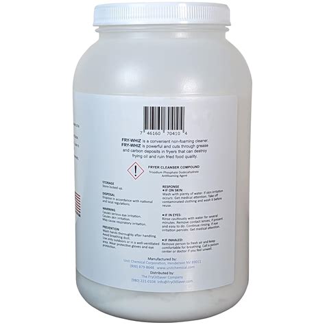 Buy Fry-Whiz Deep Fryer Cleaner, Non-Foaming Fryer Cleaning Powder ...