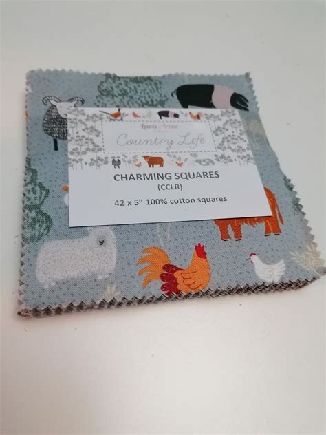 Country Life Charming Squares, 42 X 5 Inch Squares, Country Life Fabric ...