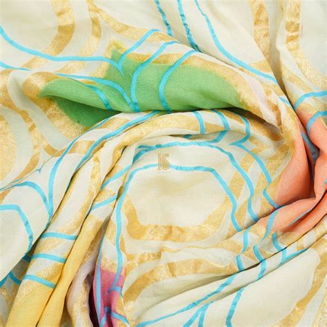 Pure Georgette Silk Banarasi Shikargah Border Dupatta – Khinkhwab