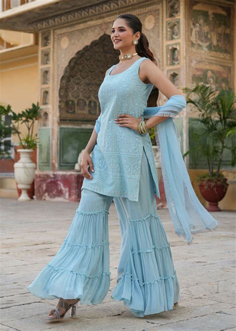 Buy Cotton Sharara Suit Sets For Women | Sharara Kurta Set – EverBloom