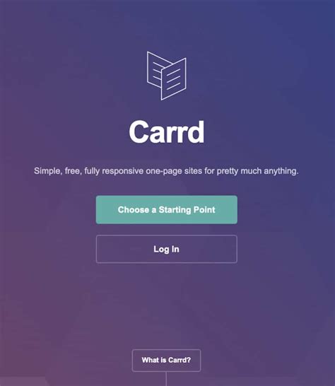 Image result for Multiple Page Carrd Tutorial