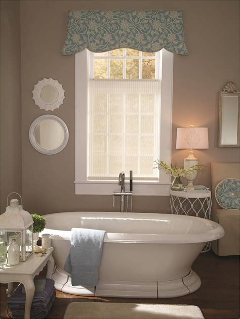 Bathroom Ideas - Free standing tub with a Lafayette roller shade with ...