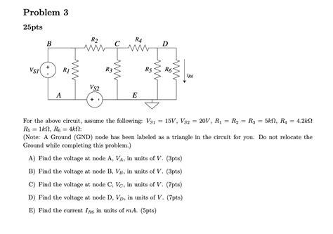 Solved For the above circuit, assume the following: | Chegg.com