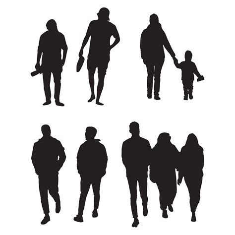 People Silhouette Walking
