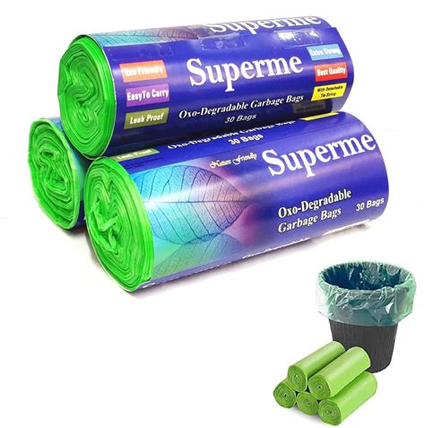 Superme Bin Liners | Trash Bags | Garbage Bags |Medium Size| 19 x 21 ...