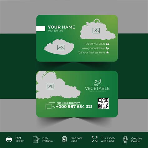 Restaurant Business Card Template 的图像结果