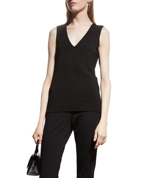 Misook Soft Knit V-Neck Tank | Neiman Marcus