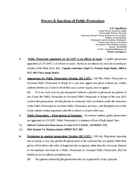 Public Prosecutors - Helpful - Powers & functions of Public Prosecutors ...