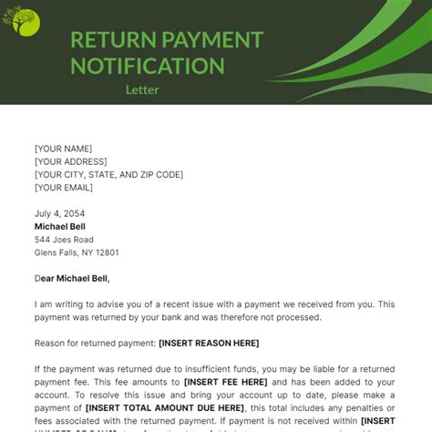 Returned Check Letter Template - prntbl.concejomunicipaldechinu.gov.co