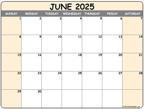 June 2025 calendar | free printable calendars