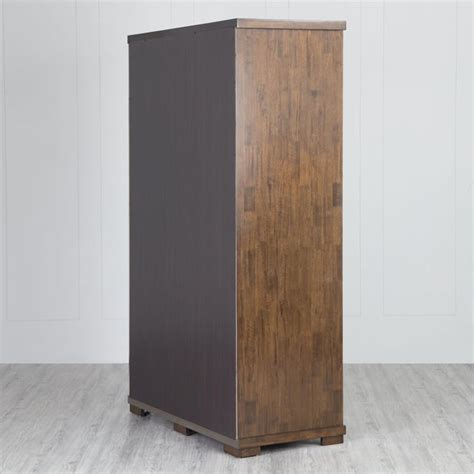 Buy Rio 3-Door Wardrobe - Brown from Home Centre at just INR 49997.0