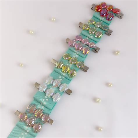 Mermaid Shell Alligator Pair Clips – Little Things Accessories